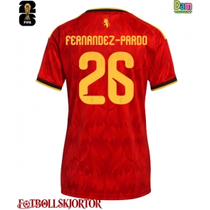 Belgien Matias Fernandez-Pardo #26 Hemmatröja Dam VM 2026 Kortärmad